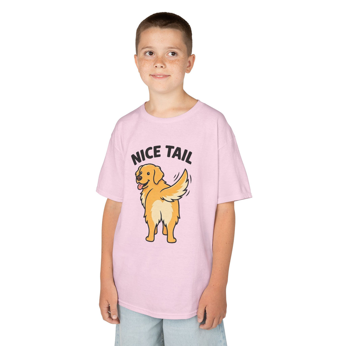 Color: Light Pink | Nice Tail Kids Tee
