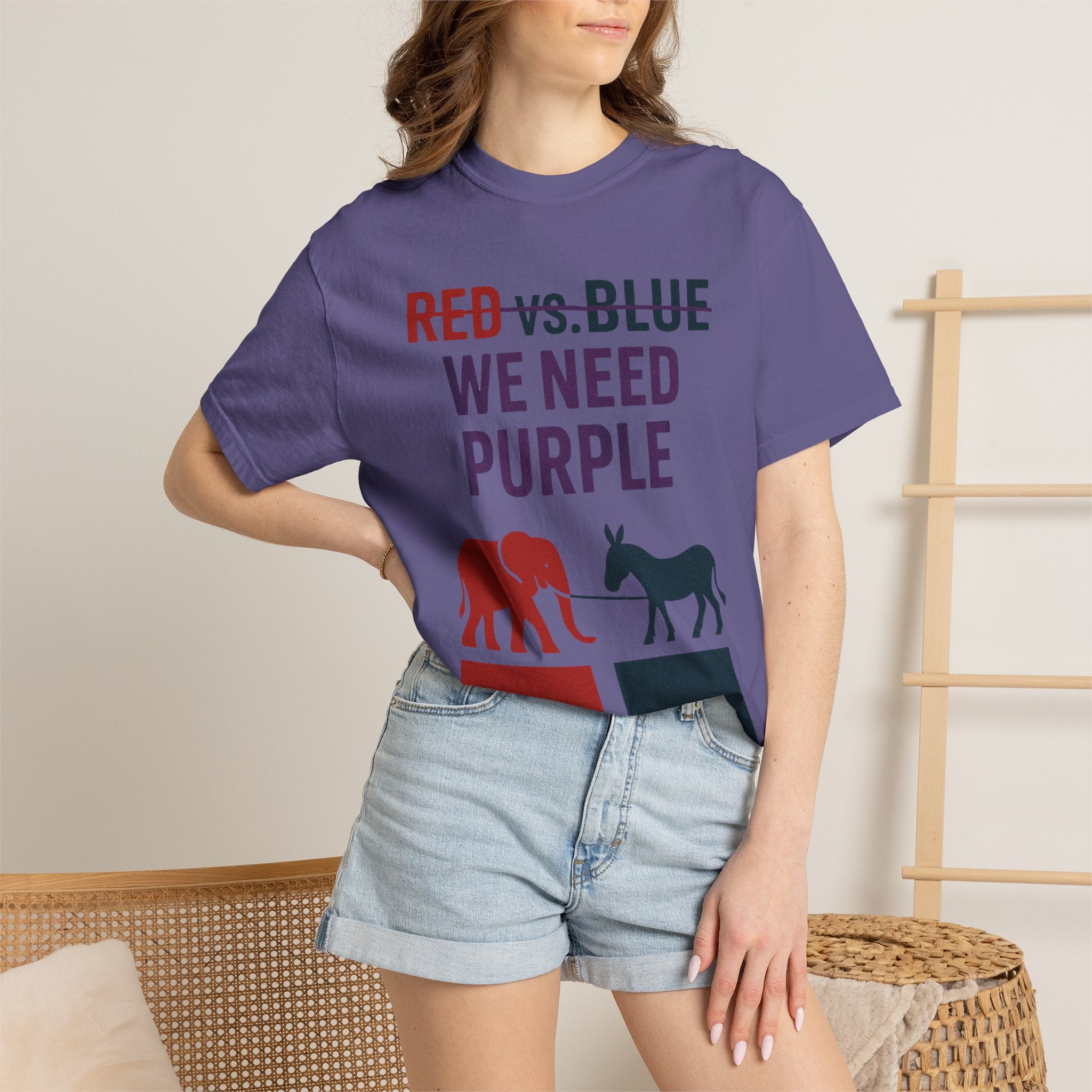 "he Lesser Evil Election" Unisex Garment-Dyed T-shirt
