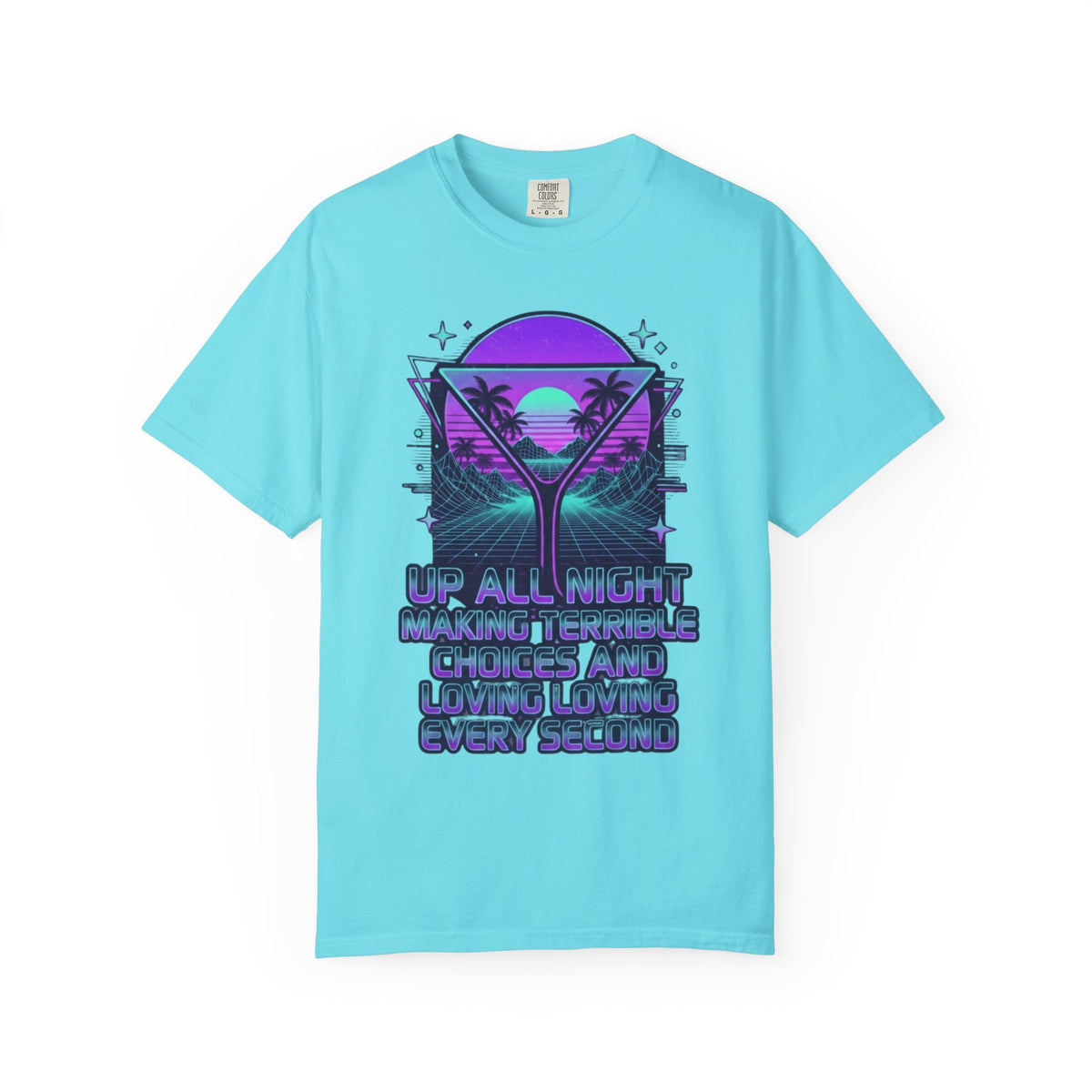 "Up All Night" Unisex Garment-Dyed Tee
