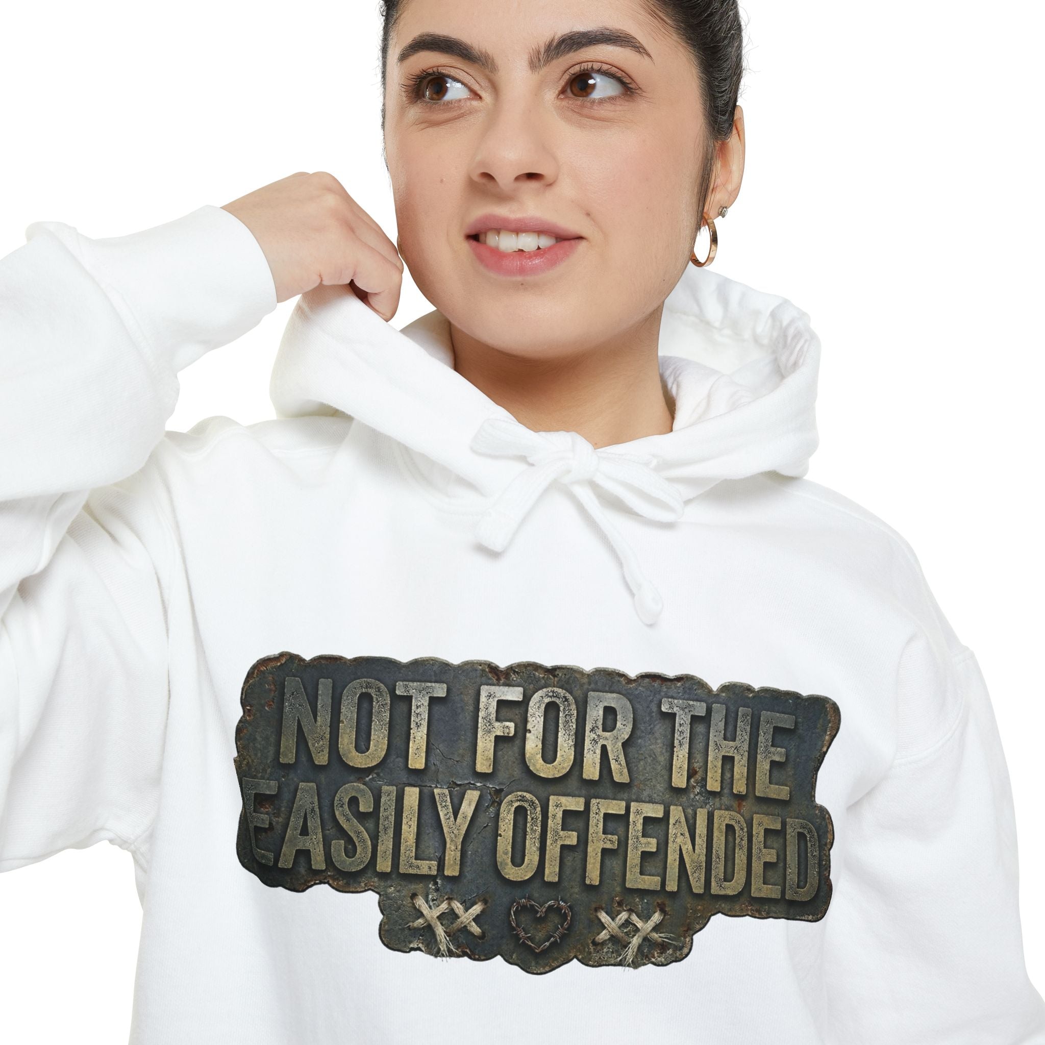 Fair Warning Label | Garment-Dyed Hoodie — AttitudeShirts