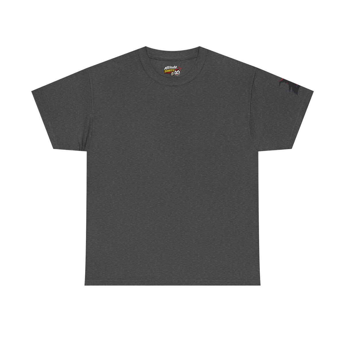 Color: Dark Heather | Witch With Raven Shadow Premium Graphic Tee