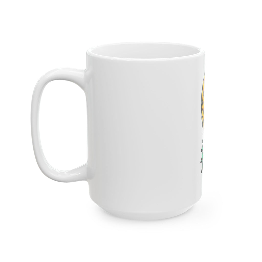 "Good Eating" White Ceramic Mug — Graphic