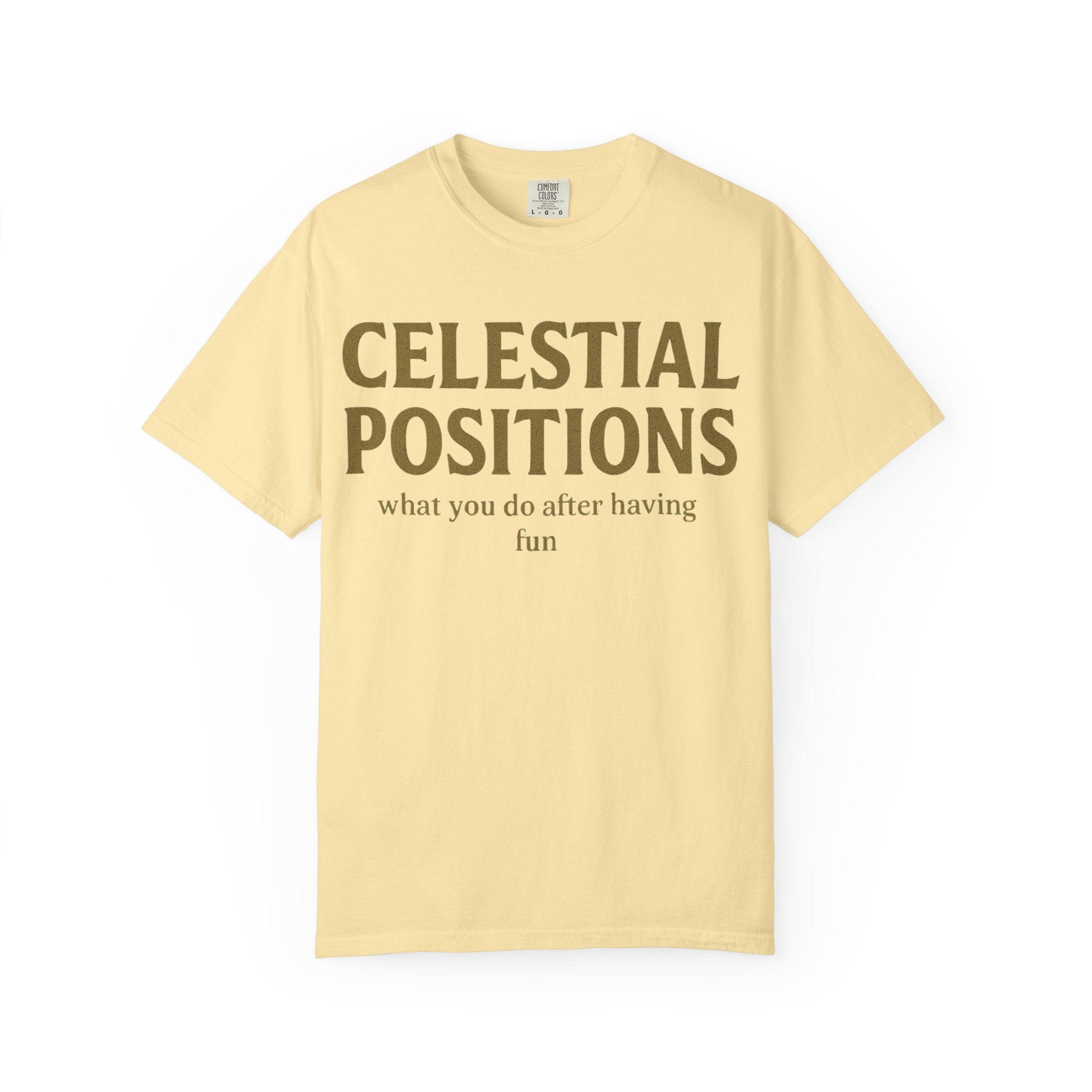 "Celestial Positions" Unisex Garment-Dyed T-shirt