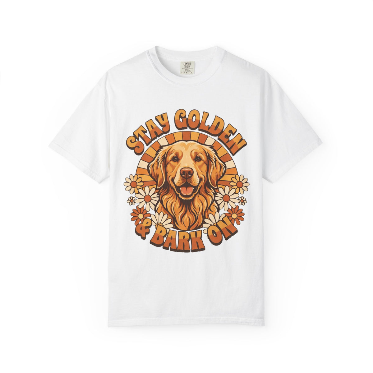 "Stay Golden & Bark On" Unisex Garment-Dyed Tee