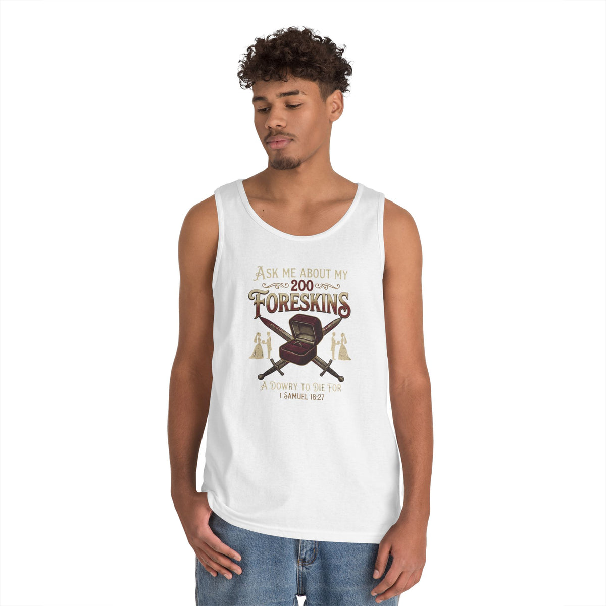 "Good Book Series 200 Foreskins" Tank Top