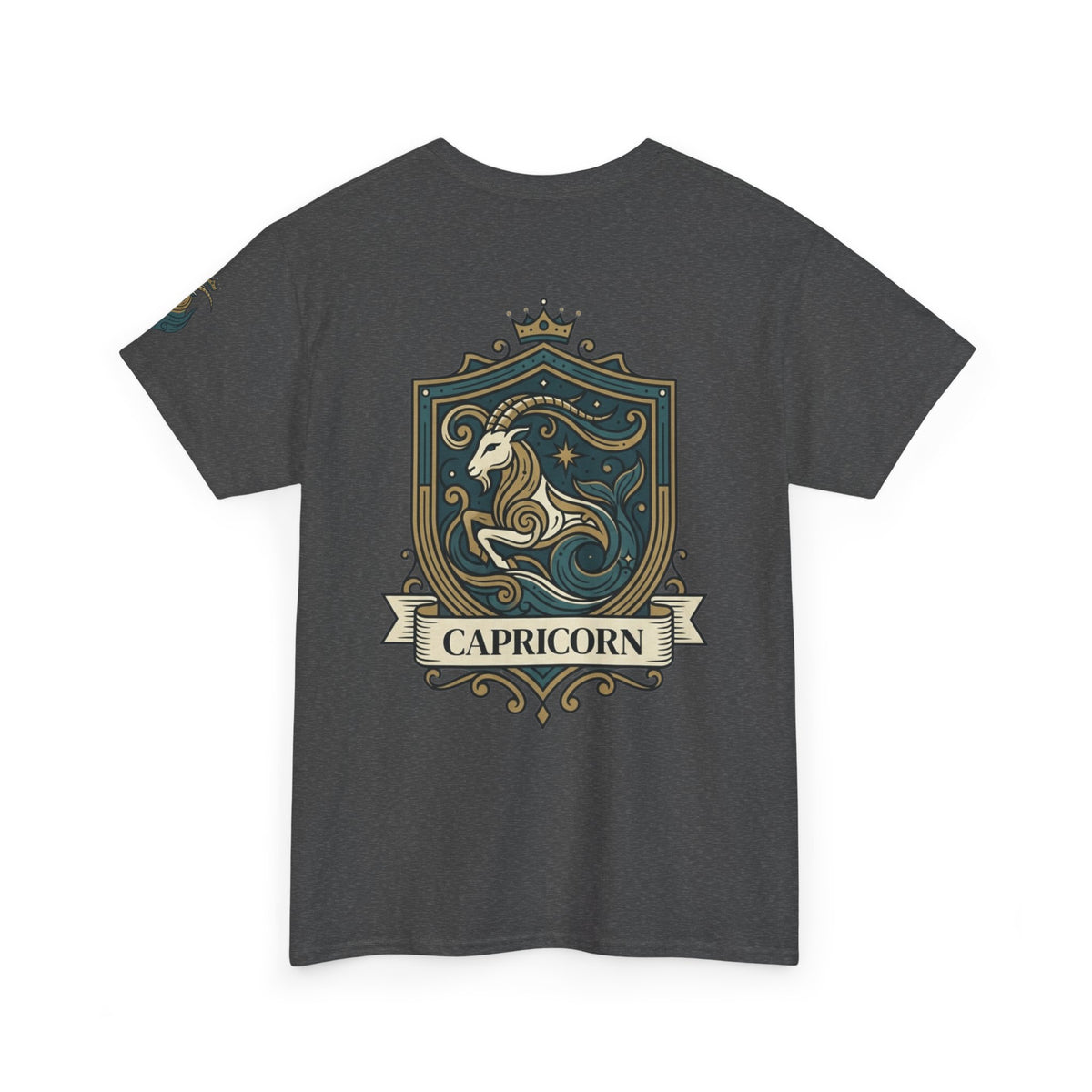 "Capricorn- The Sea-Goat Crest" Premium Graphic Tee
