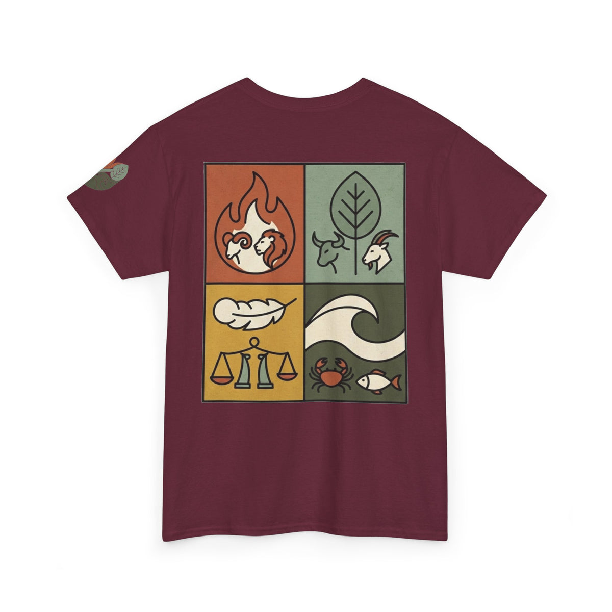"Four Elements- Fire, Earth, Air, Water" Premium Graphic Tee