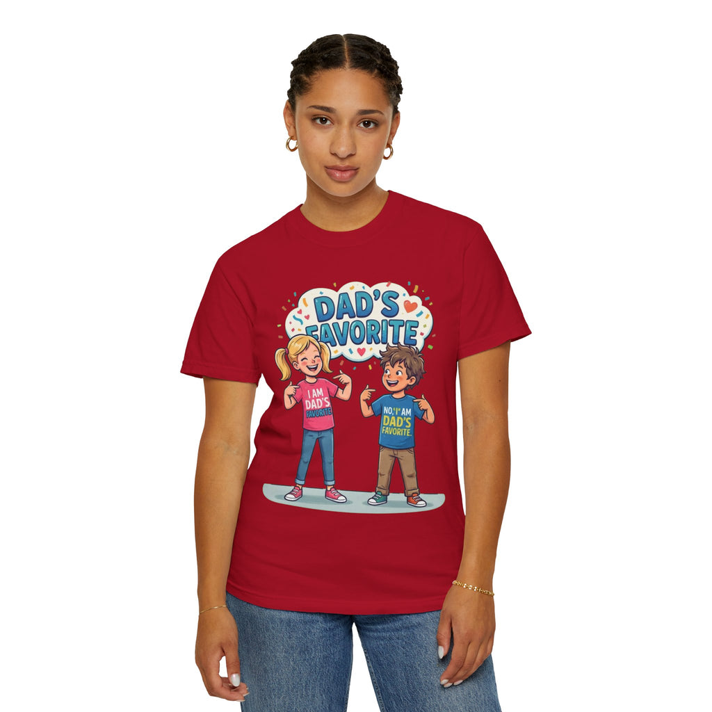 "Dad's Favorite" Unisex Garment-Dyed Tee
