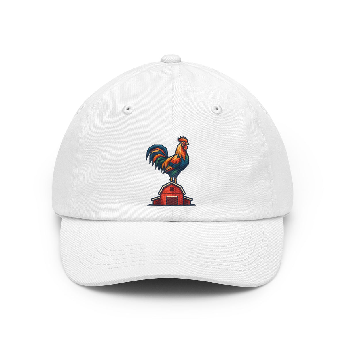 Color: White | Barnyard Rooster Dad Hat