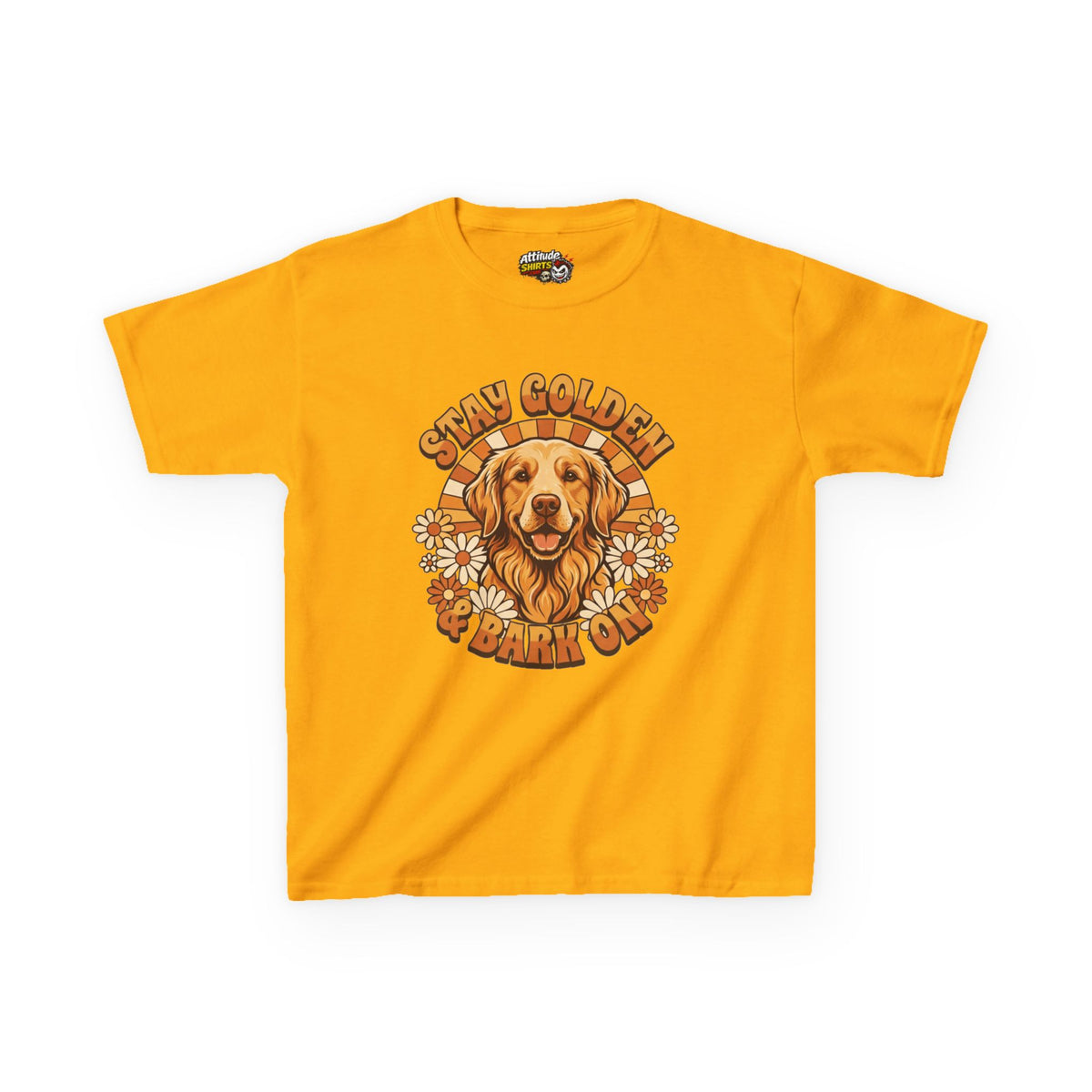 "Stay Golden & Bark On" Kids Tee