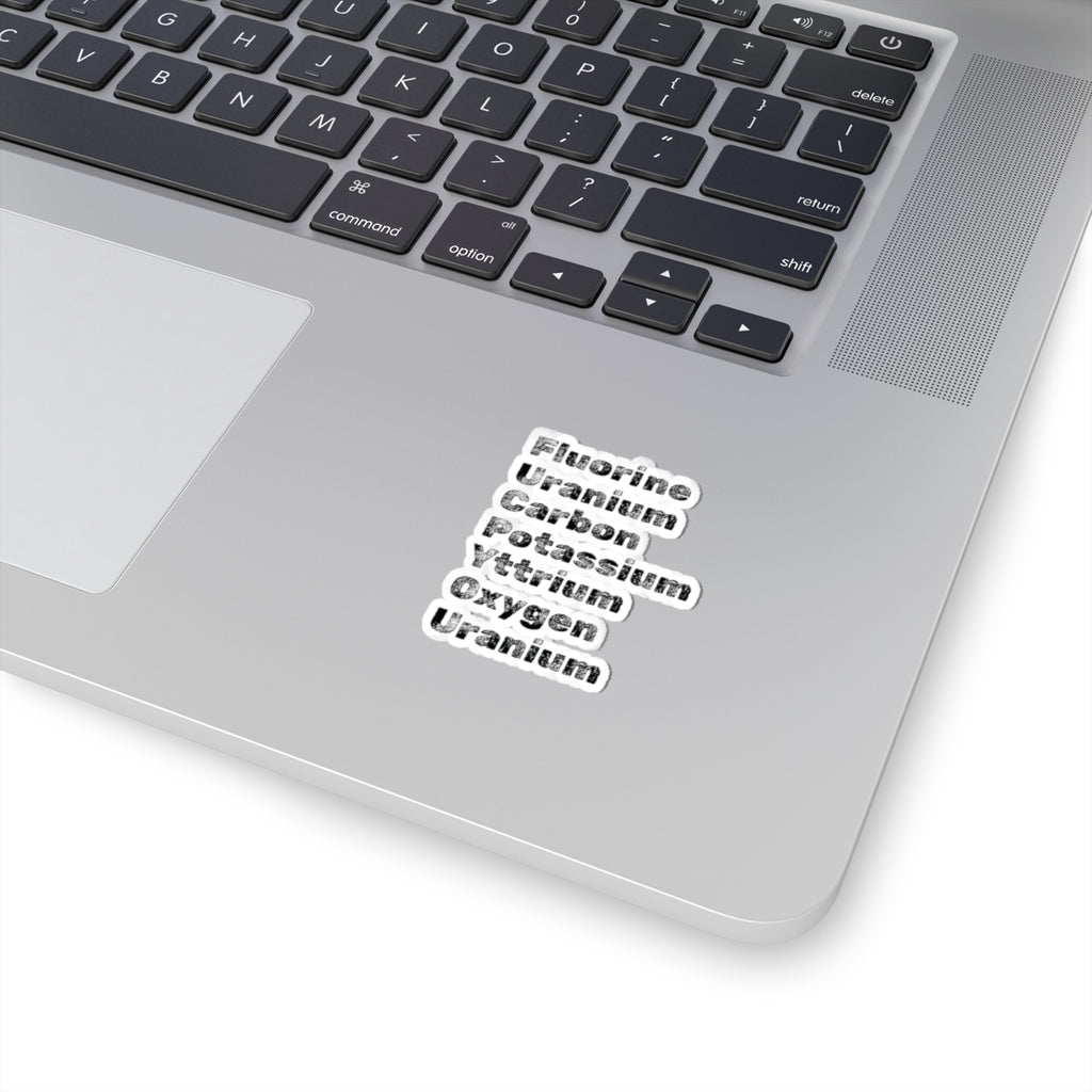 "Periodic Salt" Kiss-Cut Stickers