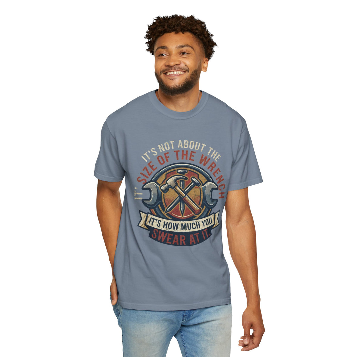 Color: Blue Jean | Size Matters Unisex Garment-Dyed Tee