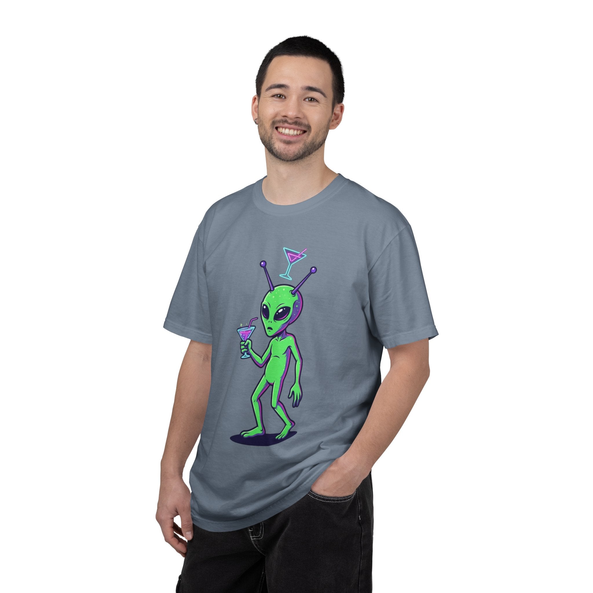 "Drunk Alien" Unisex Garment-Dyed Tee