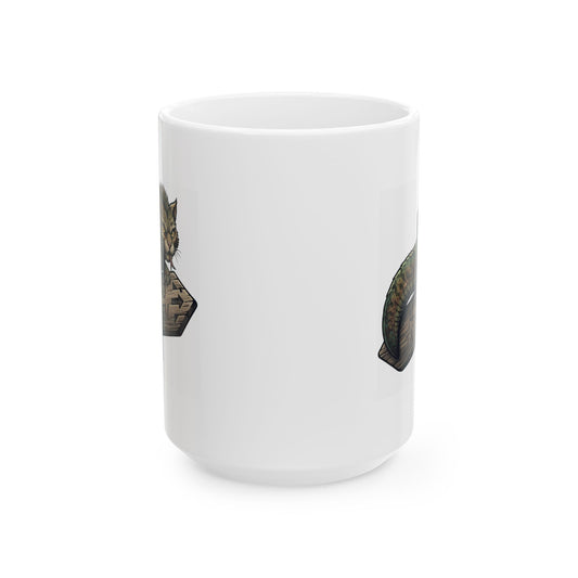 "Tatzelwurm (Alpine Europe)" White Ceramic Mug