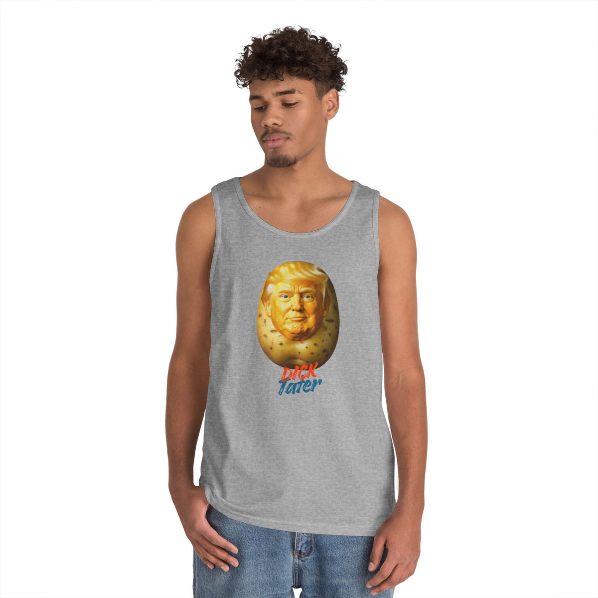 Color: Sport Grey | Dick Tater Tank Top