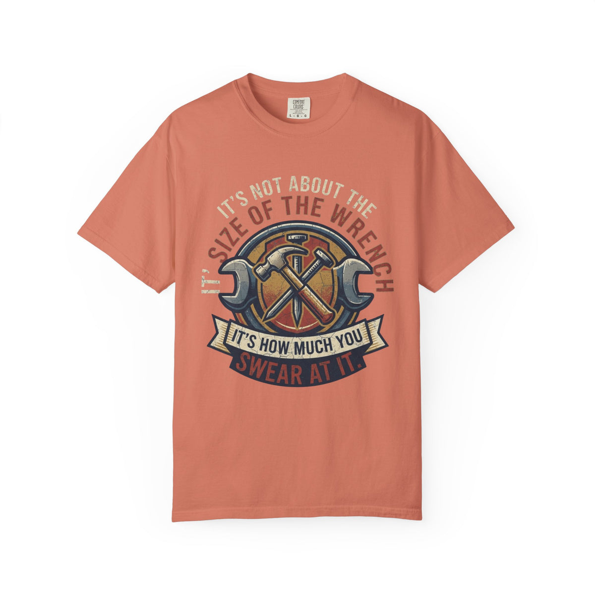 Color: Terracotta | Size Matters Unisex Garment-Dyed Tee