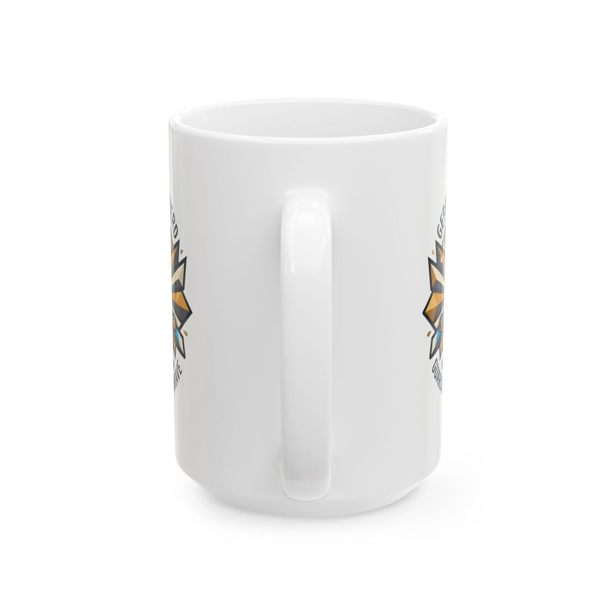 "German Shepherd Guardian Loyal Brave" White Ceramic Mug