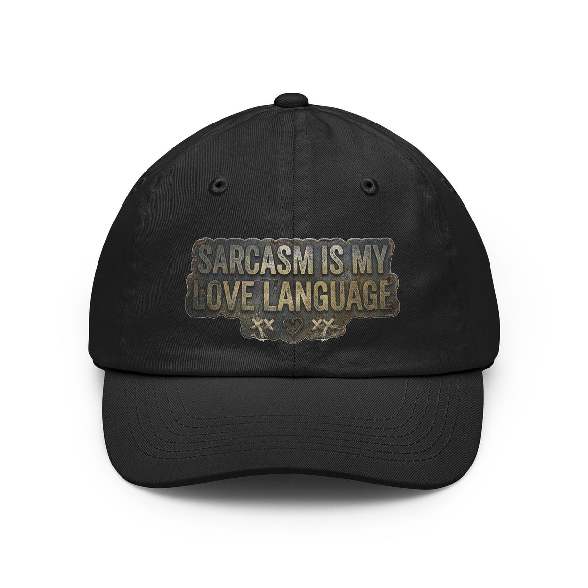 Color: Black | Fluent in Sarcasm | Dad Hat — AttitudeShirts