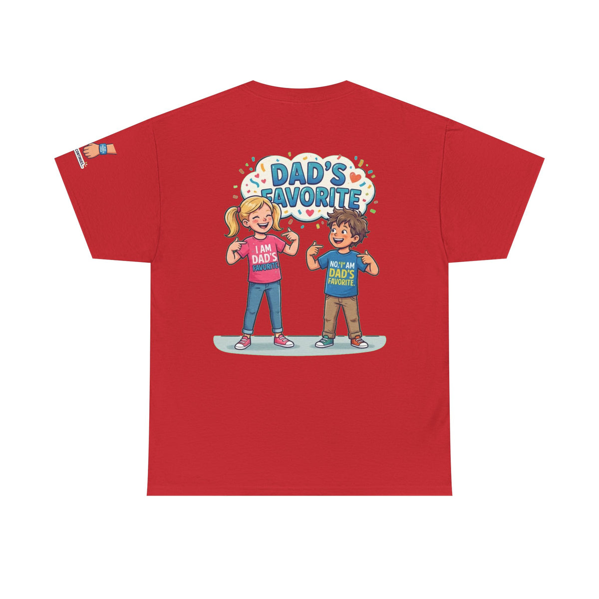 Color: Red | Dad's Favorite Premium Graphic Tee