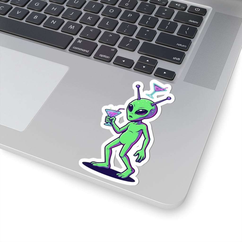 "Drunk Alien" Sticker — Main