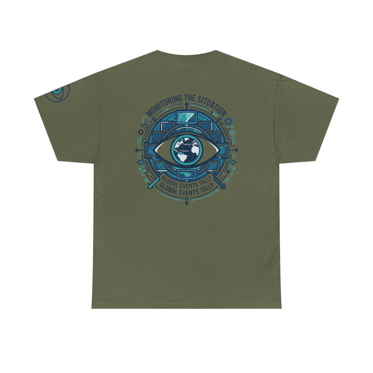 Color: Military Green | Monitoring the Situation Premium Graphic Tee