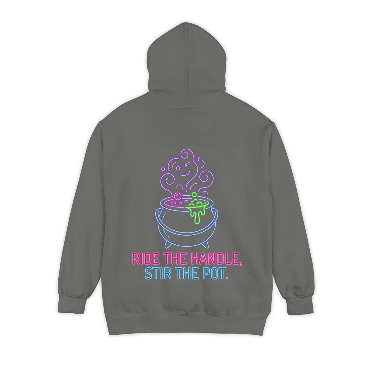 Color: Grey | Ride The Handle, Stir The Pot Garment-Dyed Hoodie