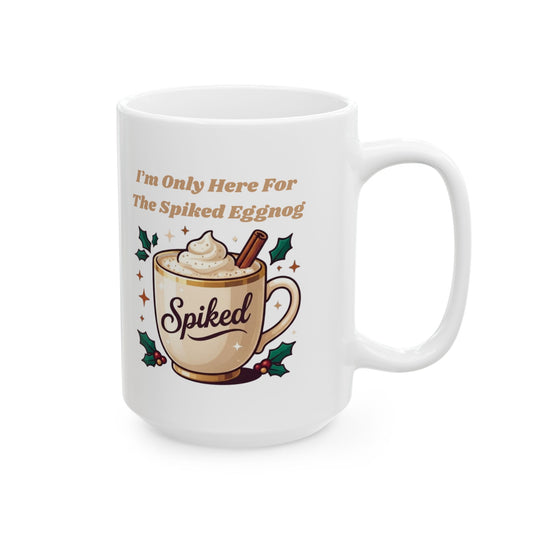 "Spiked Eggnog" White Ceramic Mug
