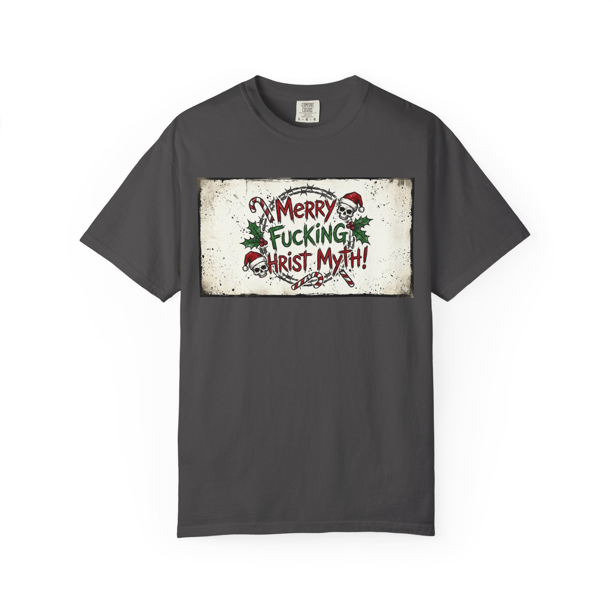 "MF Christ Myth 4" Unisex Garment-Dyed T-shirt