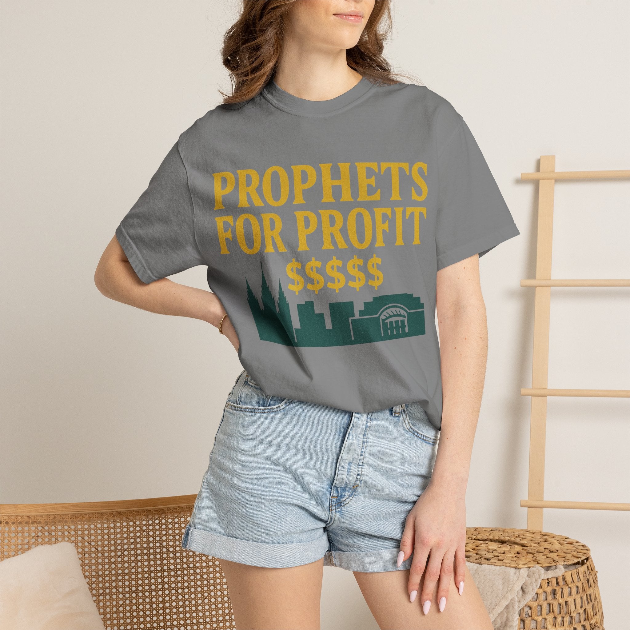 "Prophets for Profit" Unisex Garment-Dyed T-shirt