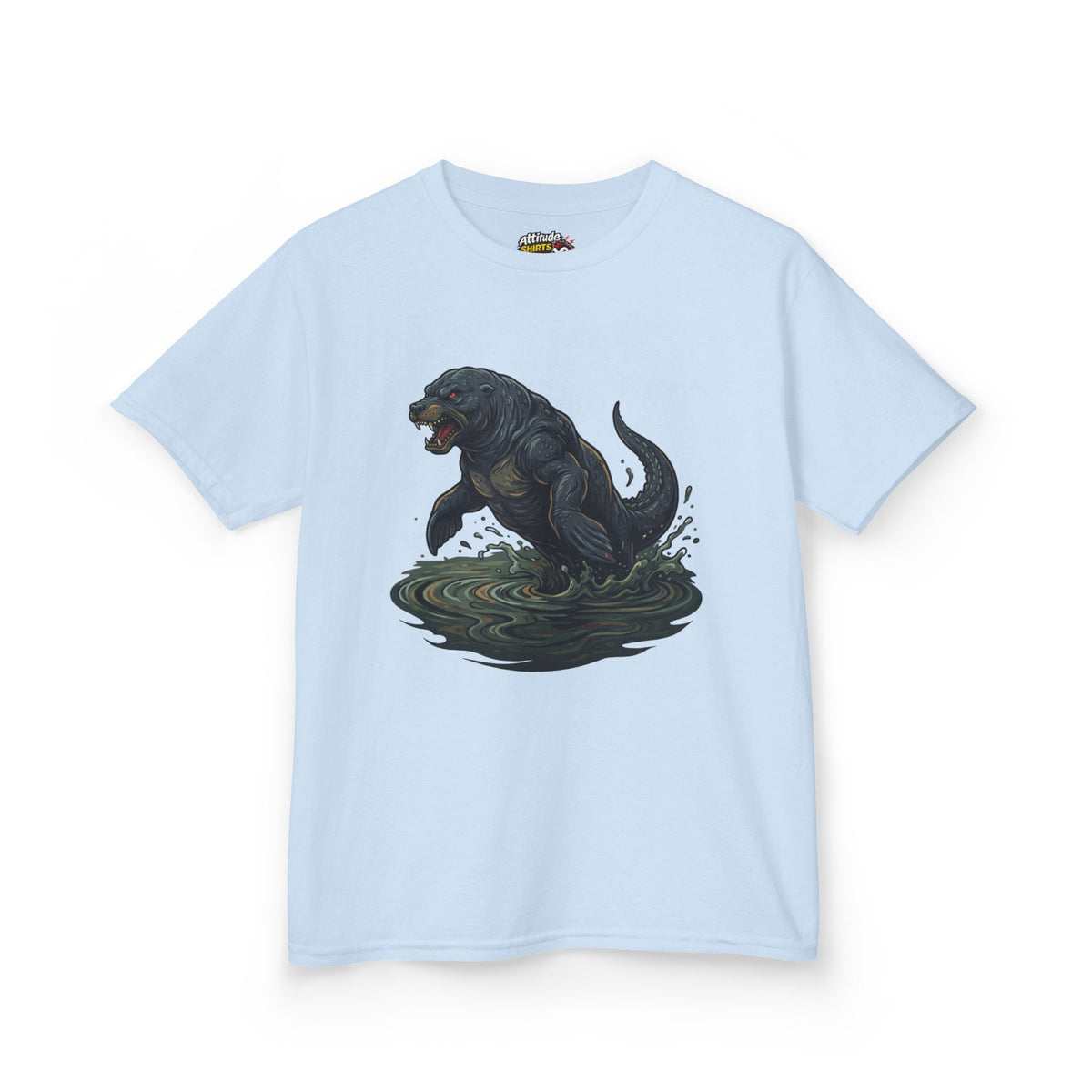 Color: Light Blue | Bunyip (Australian Aboriginal Mythology) Kids Tee