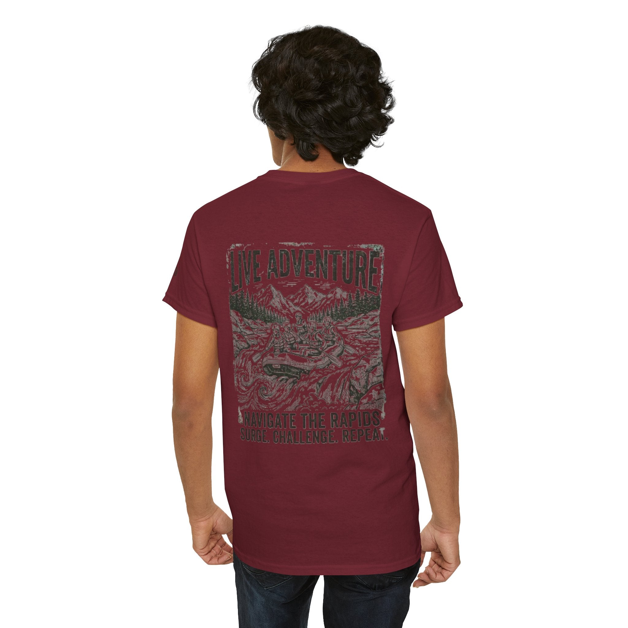 "Live Adventure - Rafting" Premium Graphic Tee