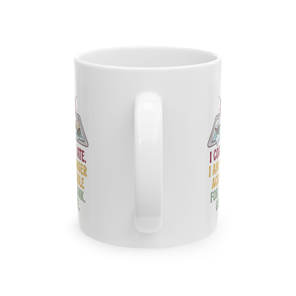 "I Cooked I Ate" White Ceramic Mug