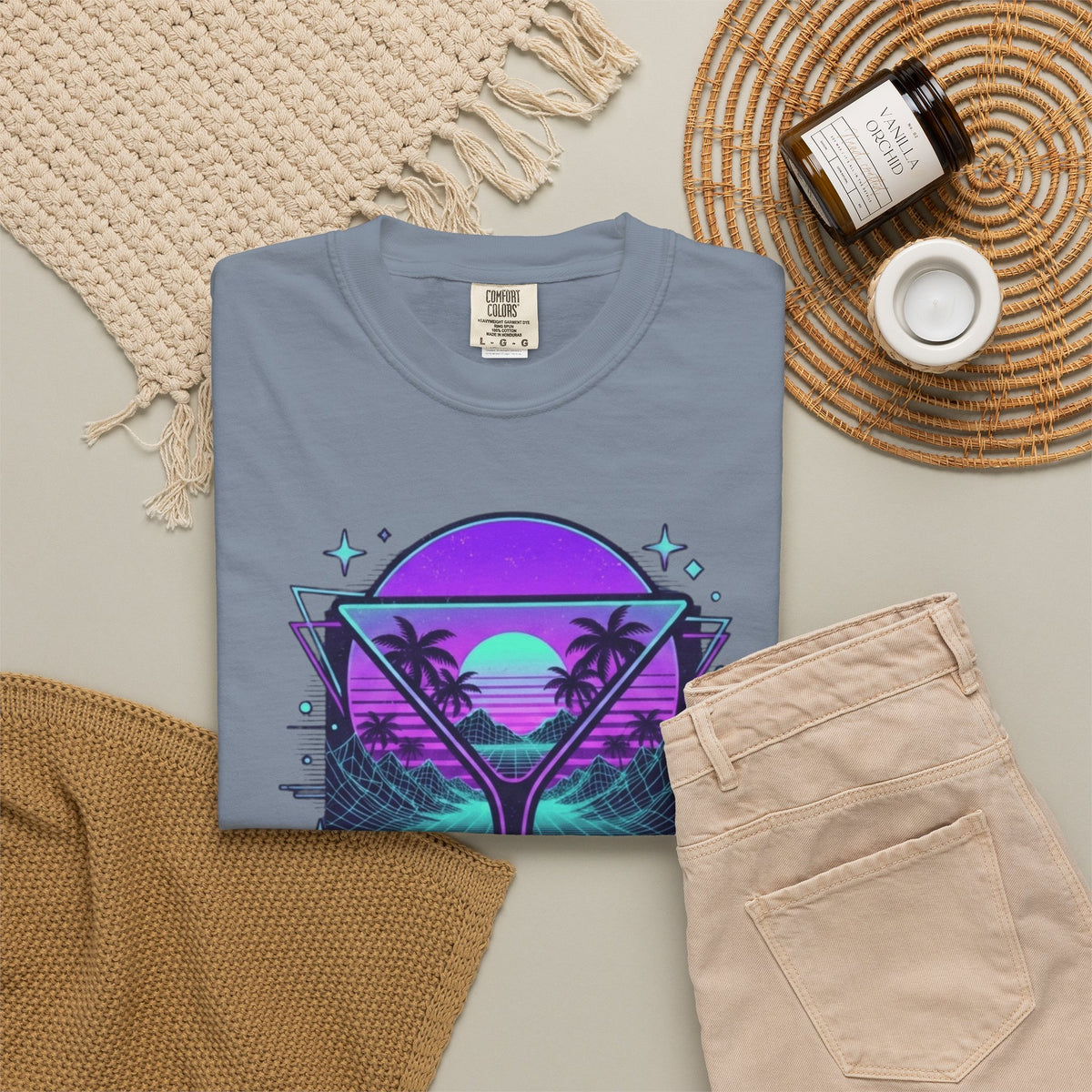 "Up All Night" Unisex Garment-Dyed Tee