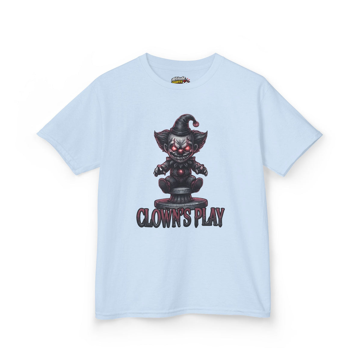 Color: Light Blue | Clown Play Kids Tee