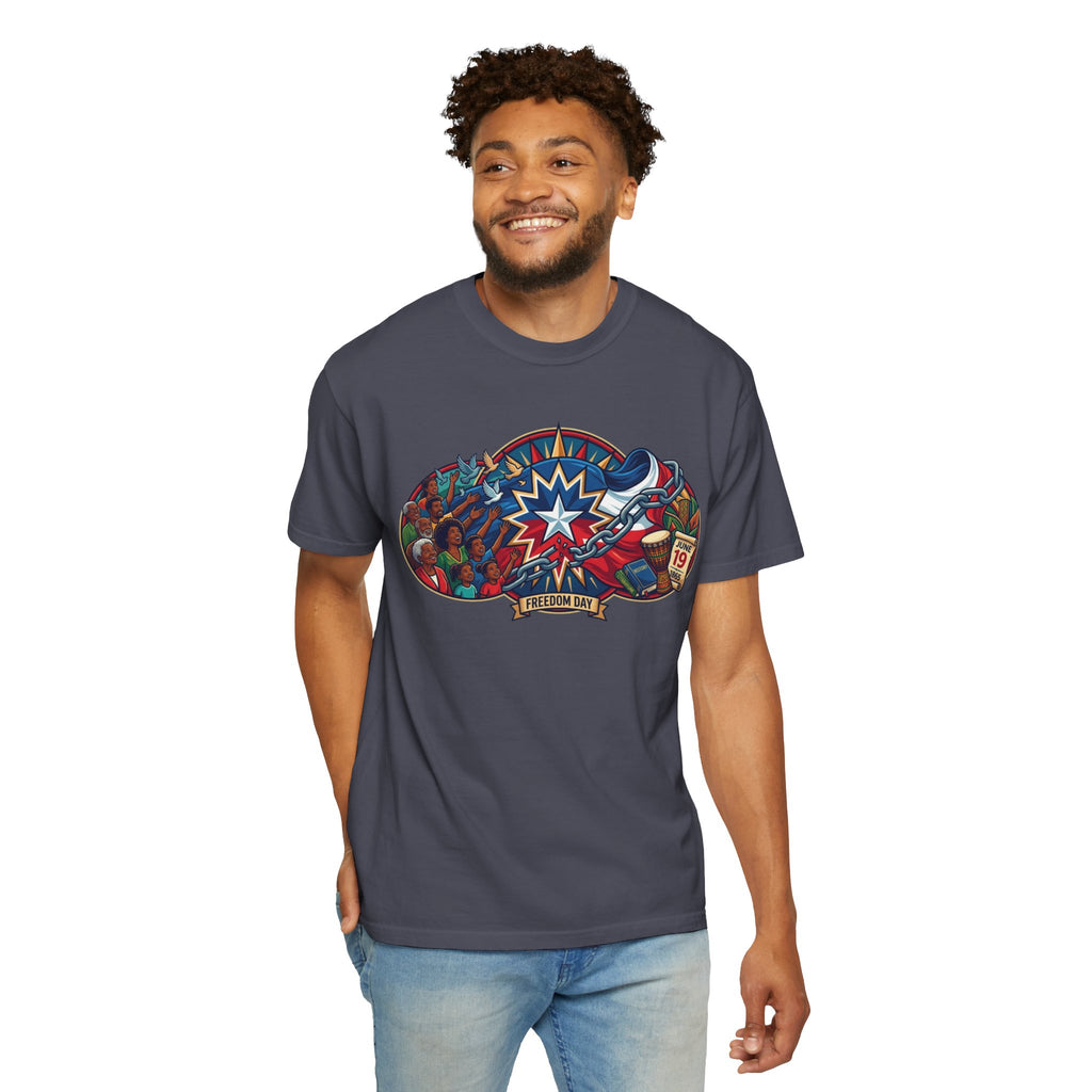 "Juneteenth" Unisex Garment-Dyed Tee