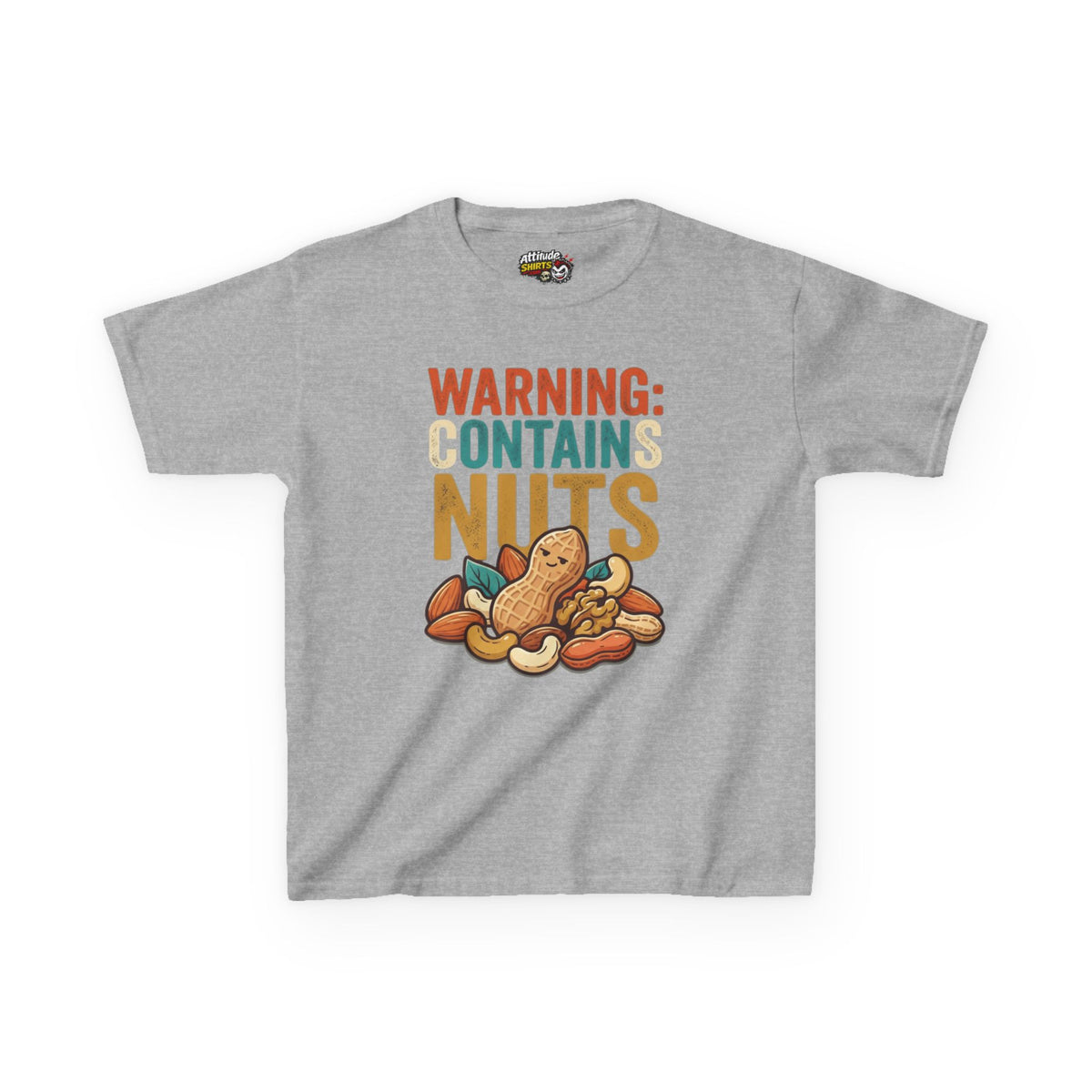 "Warning Contains Nuts" Kids Tee