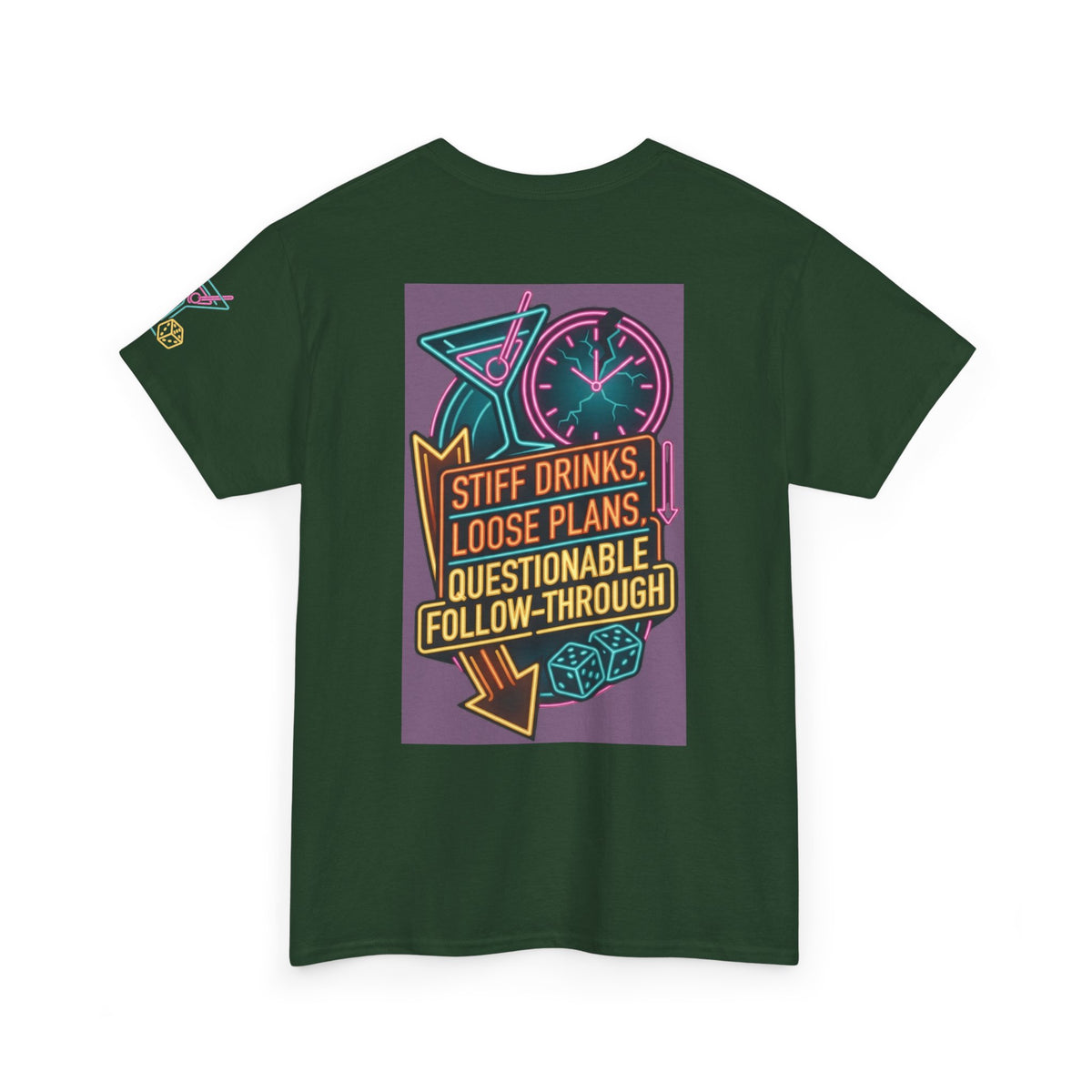 "Stiff Drinks Loose Plans" Premium Graphic Tee