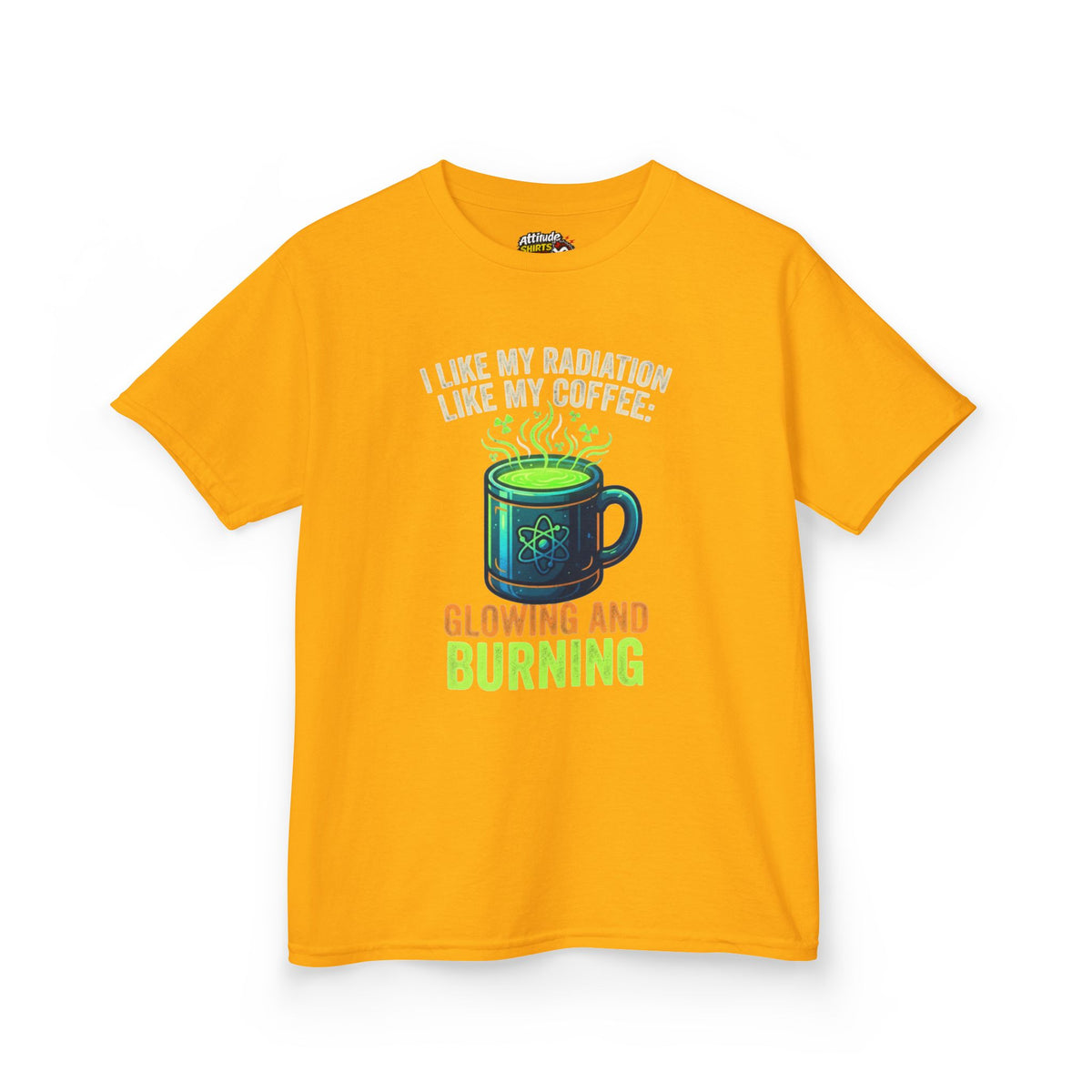 Color: Gold | I Like My Radiation Like My Coffee Kids Tee