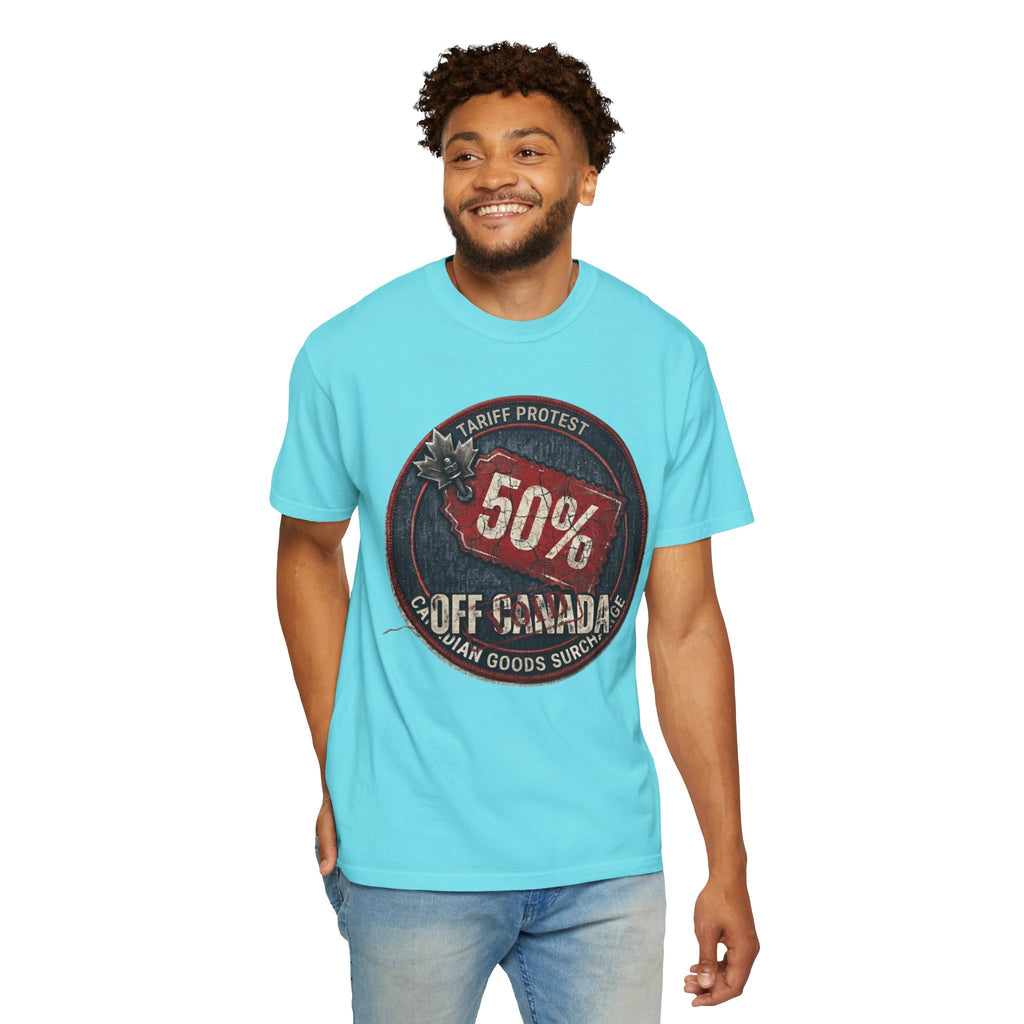 "50% Off Canada" Unisex Garment-Dyed Tee