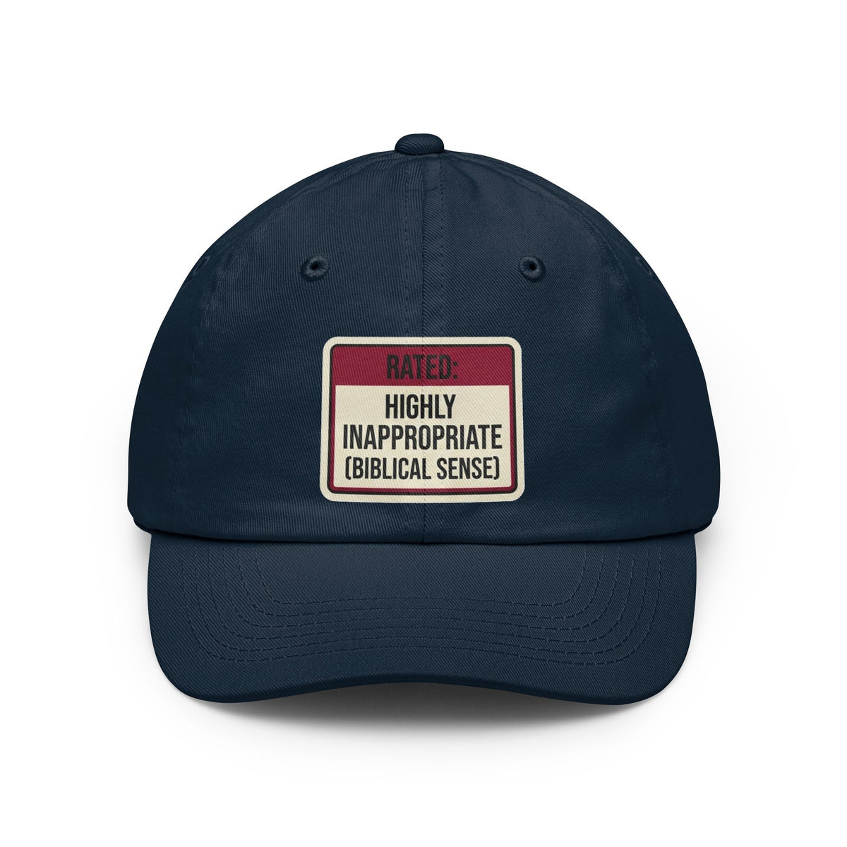 Color: Navy | Good Book Series Highly Inappropriate Dad Hat