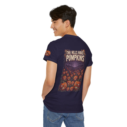 Color: Blackberry | The Hills Have Pumpkins Premium Graphic Tee