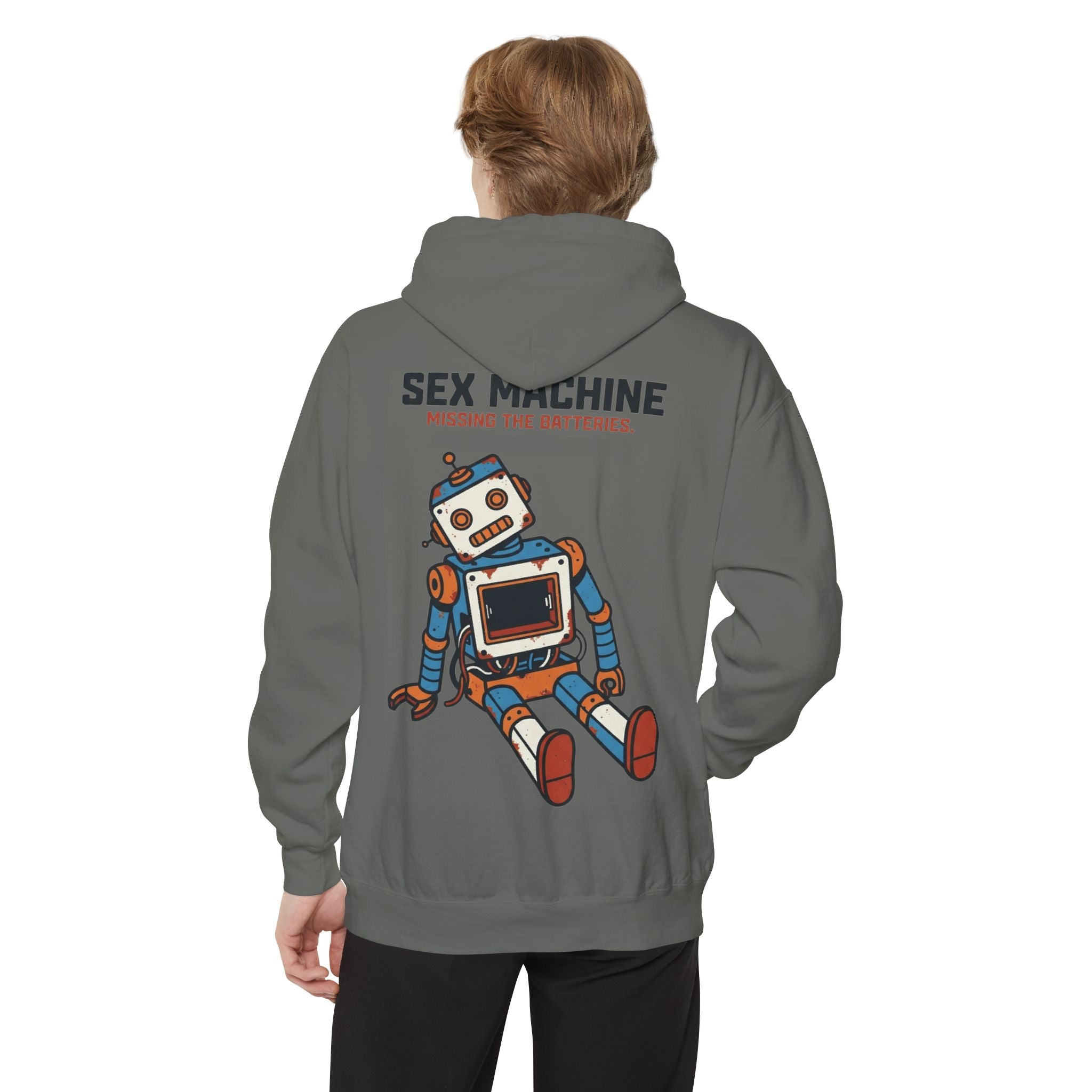 "Sex Machine" Garment-Dyed Hoodie