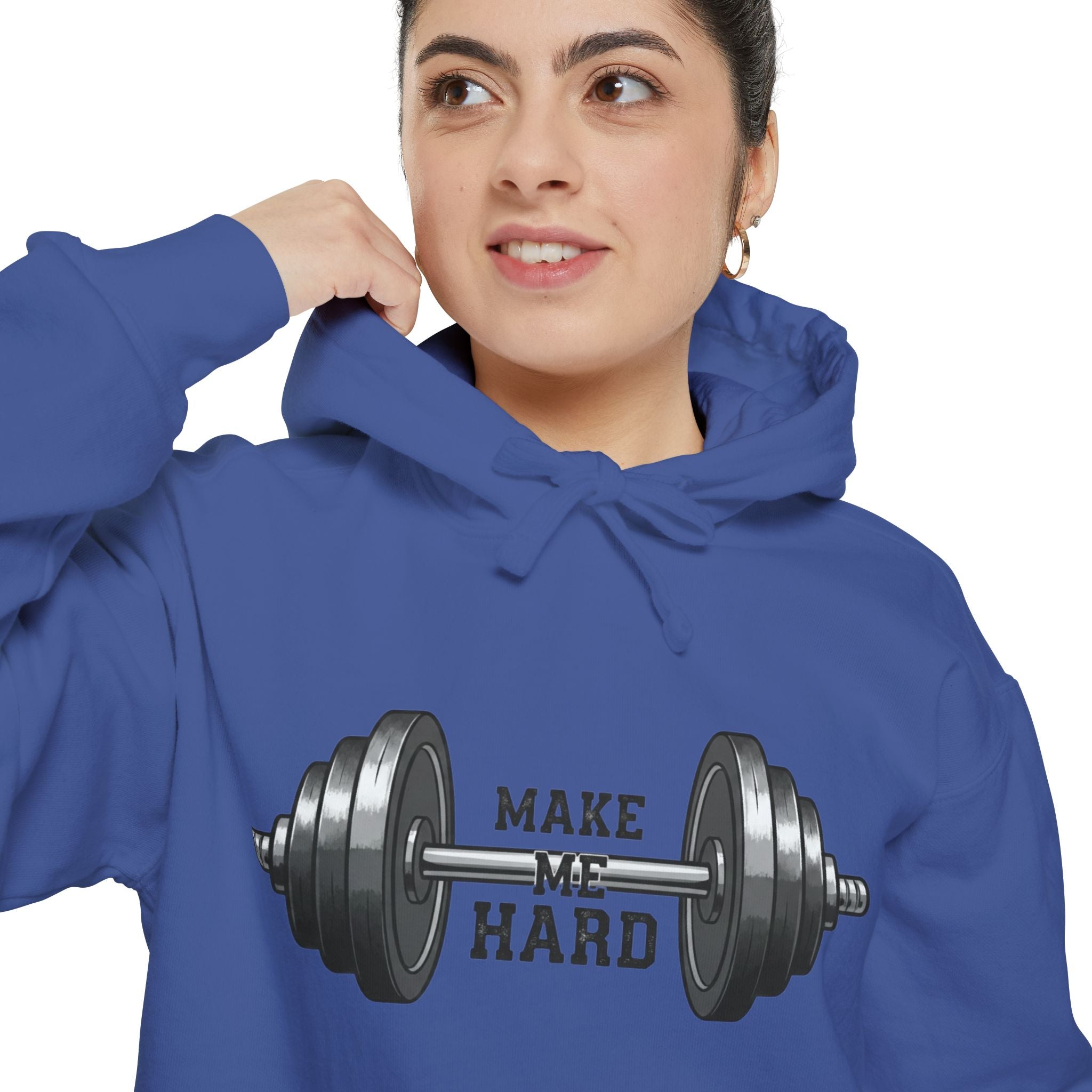 Make Me Hard - Morning Demands | Garment-Dyed Hoodie — AttitudeShirts