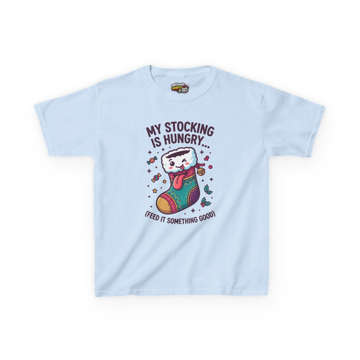 "My Stocking Is Hungry" Kids Tee