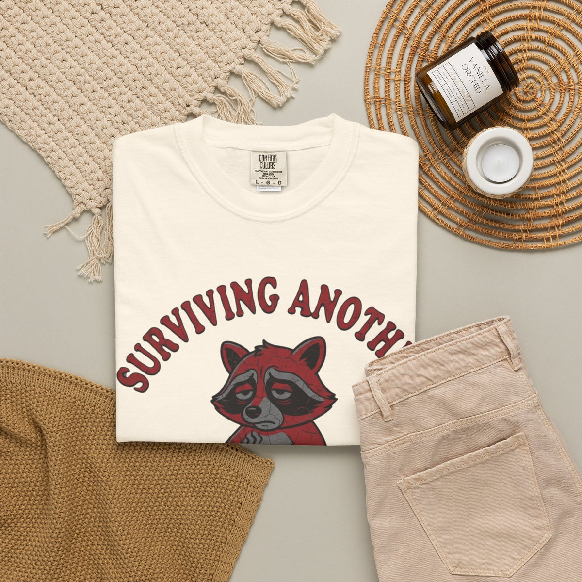Surviving Another Meeting Unisex Garment-Dyed Tee