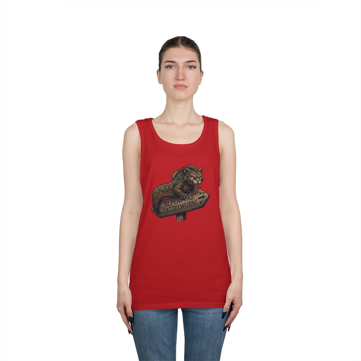 Color: Red | Tatzelwurm (Alpine Europe) Tank Top