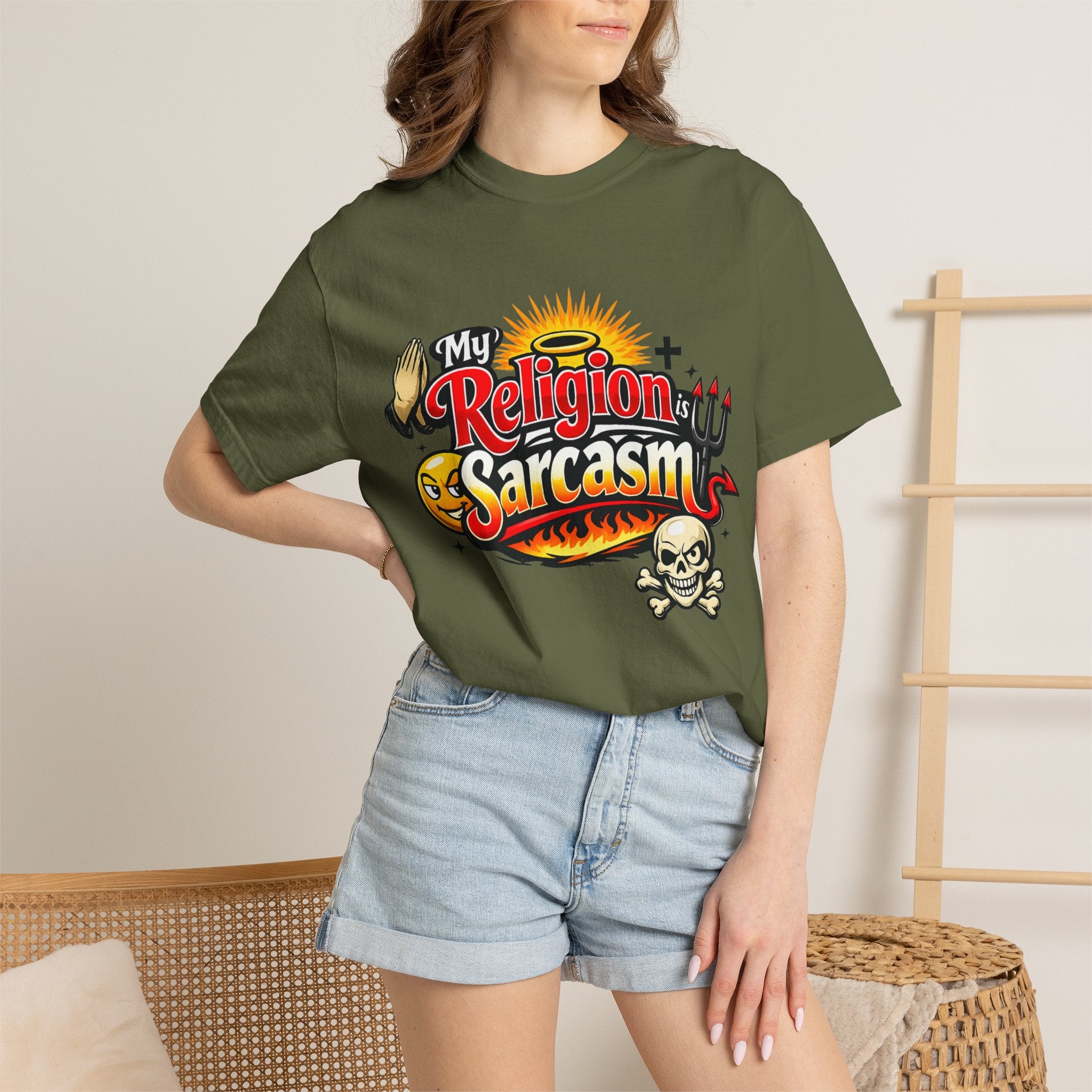 Sarcasm is My Savior | Garment-Dyed Tee — AttitudeShirts