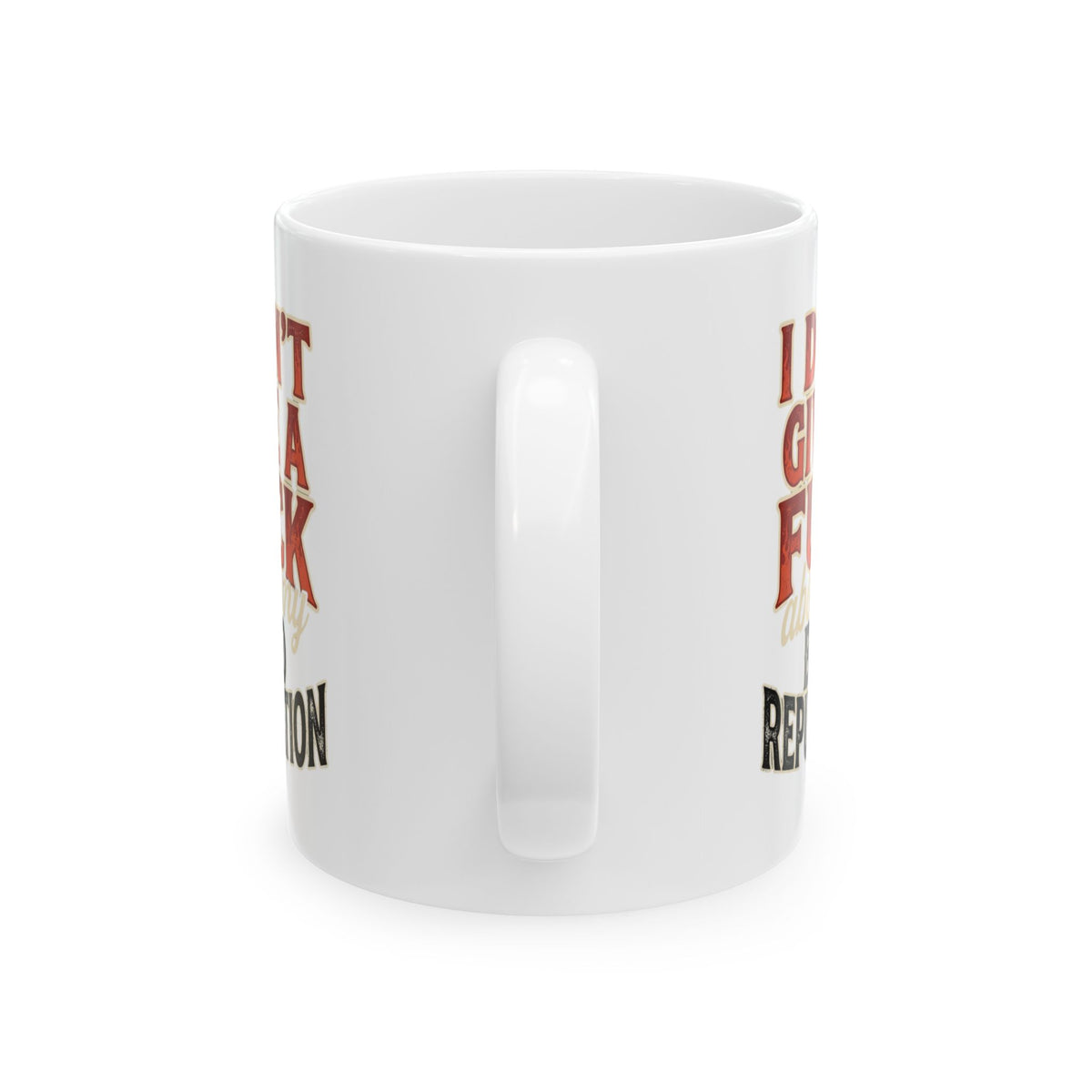 "Bad Reputation" White Ceramic Mug
