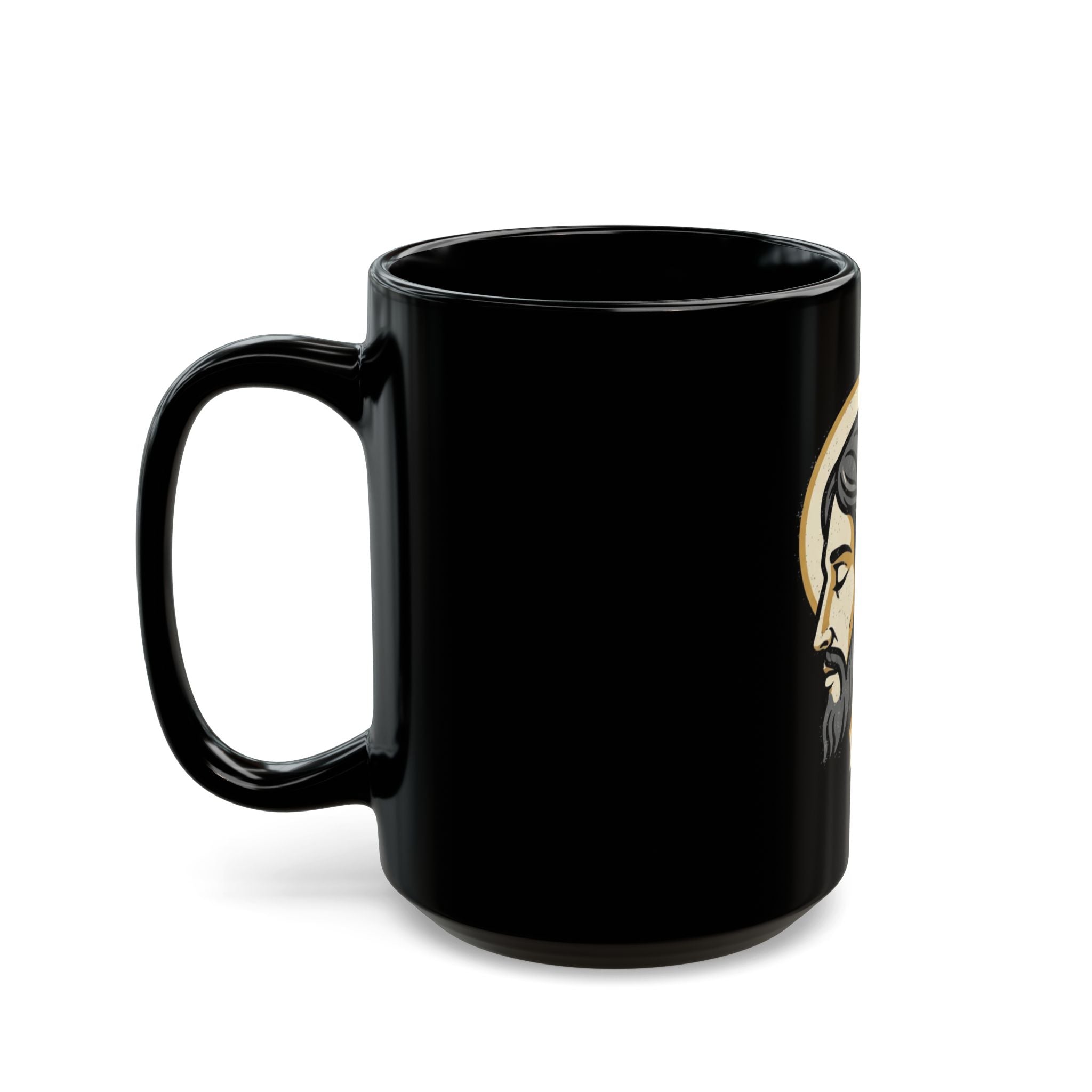 "Paradox" Black Ceramic Mug — Graphic