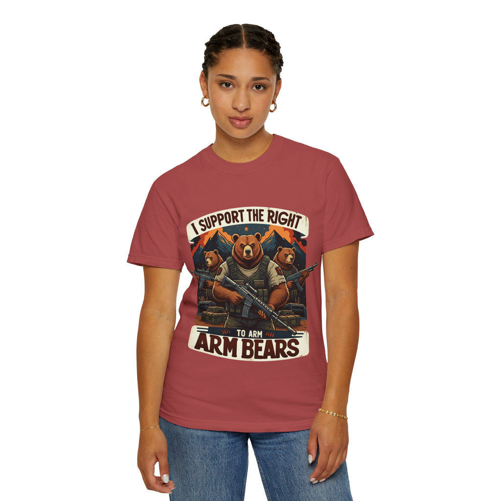 "The Right to Arm Bears (Mountain Division)" Unisex Garment-Dyed T-shirt